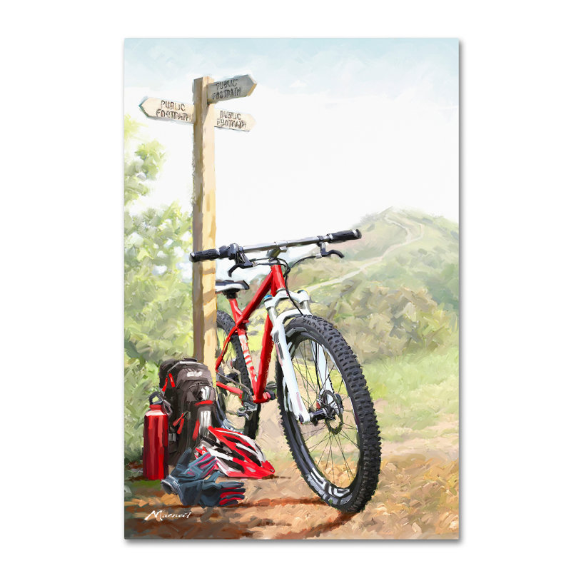 Trademark Art 'Mountain Bike' Print on Canvas & Reviews Wayfair